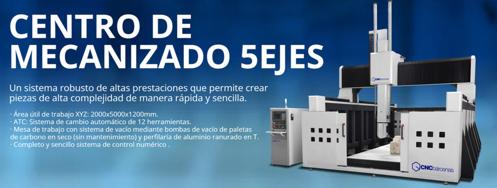 centro de mecanizado 5 ejes