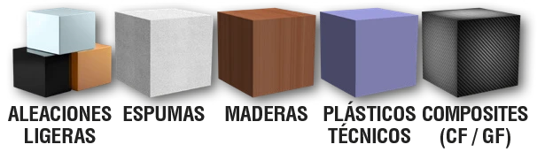 Centro de mecanizado 5 ejes Materiales 03